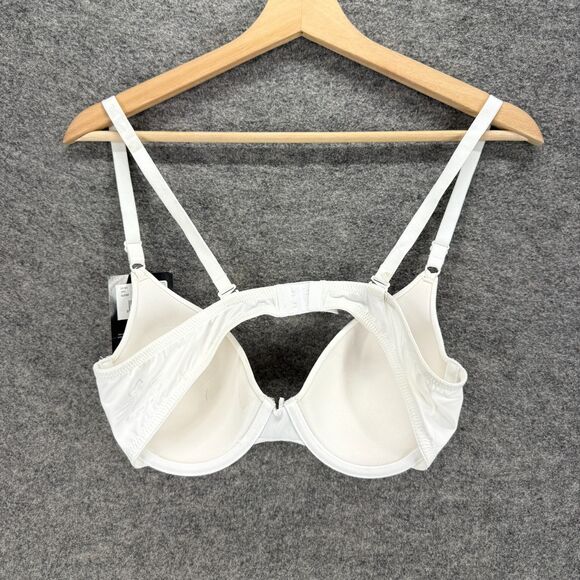New Maidenform T-Shirt Bra Women 38B White Push Up Opaque Underwired Hook & Eye - Picture 2 of 5